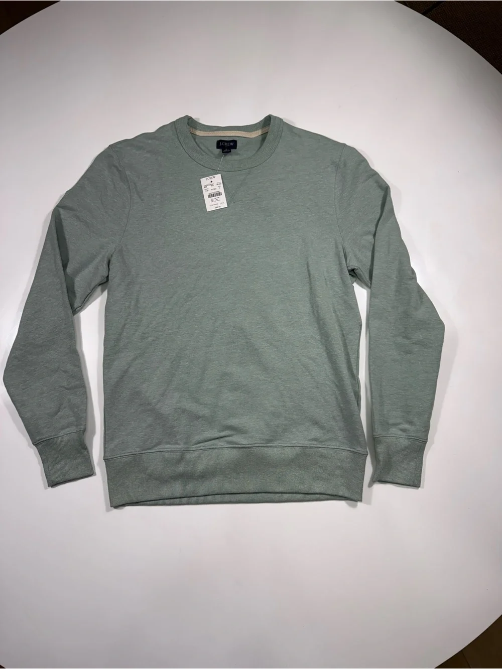 J. Crew Men's Light Sage Green Crewneck Sweatshirt